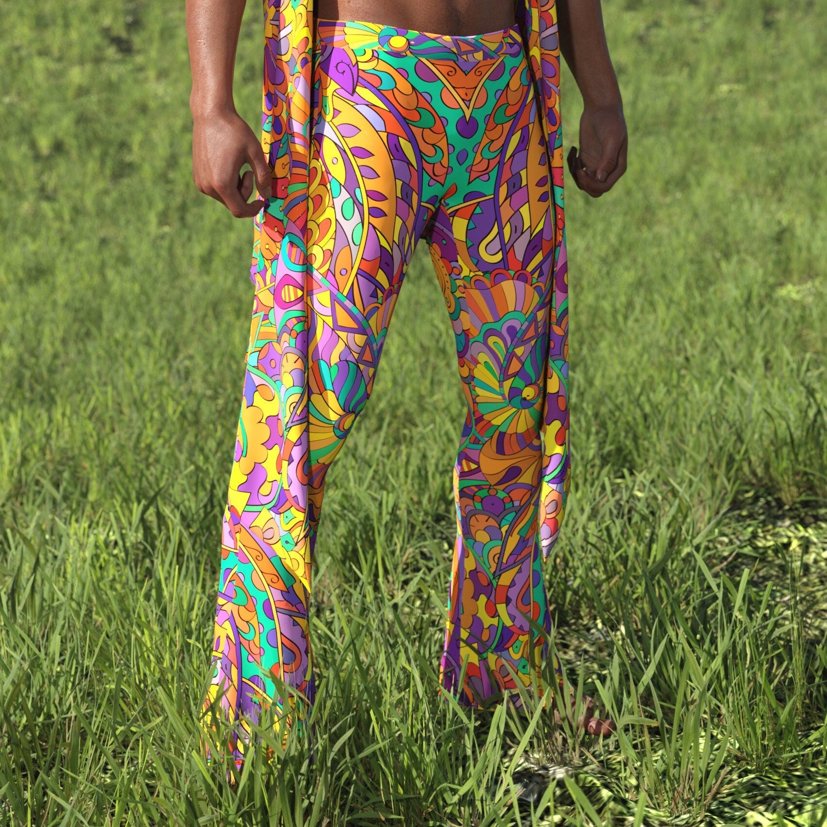 Lush Chaishukarie Male Flared Pants 2