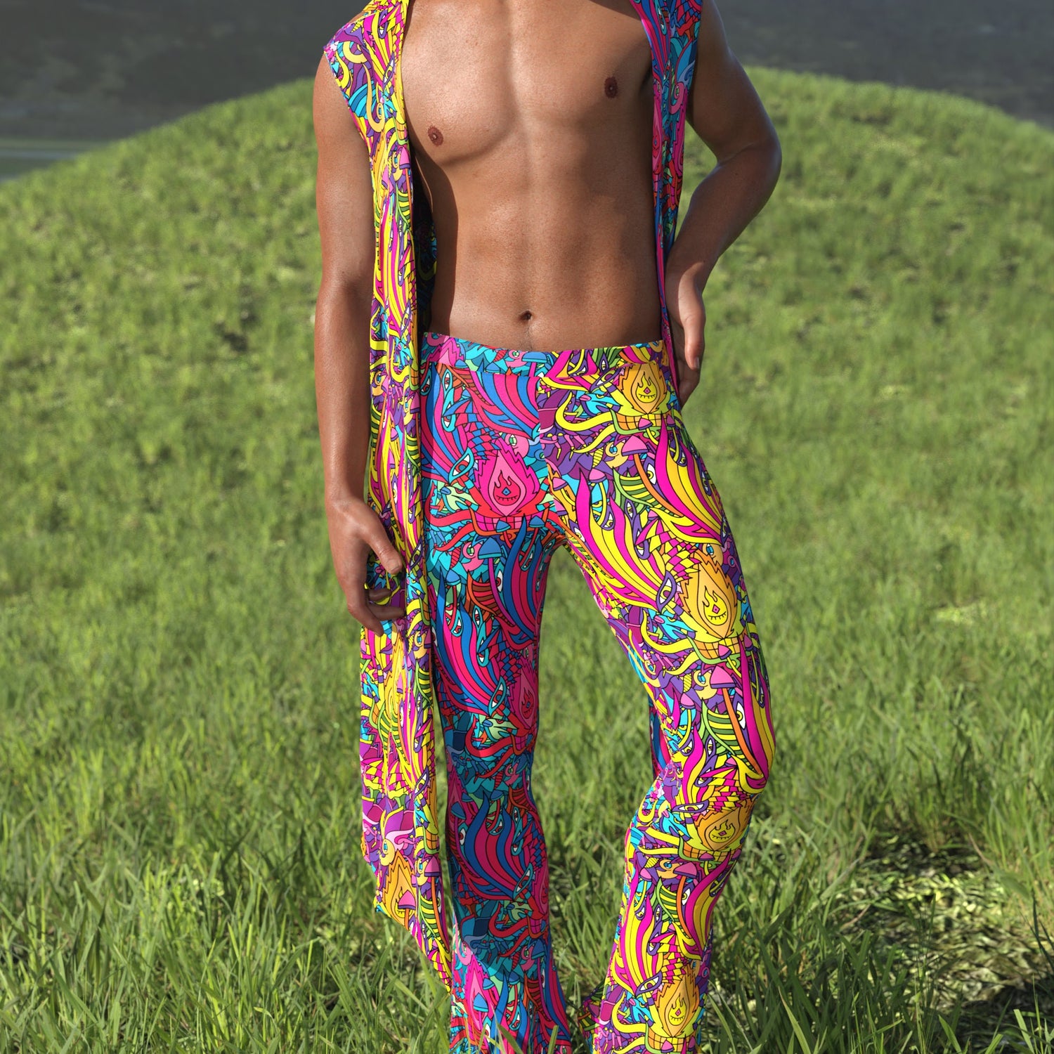 Drememi's Realm Male Flared Pants 3