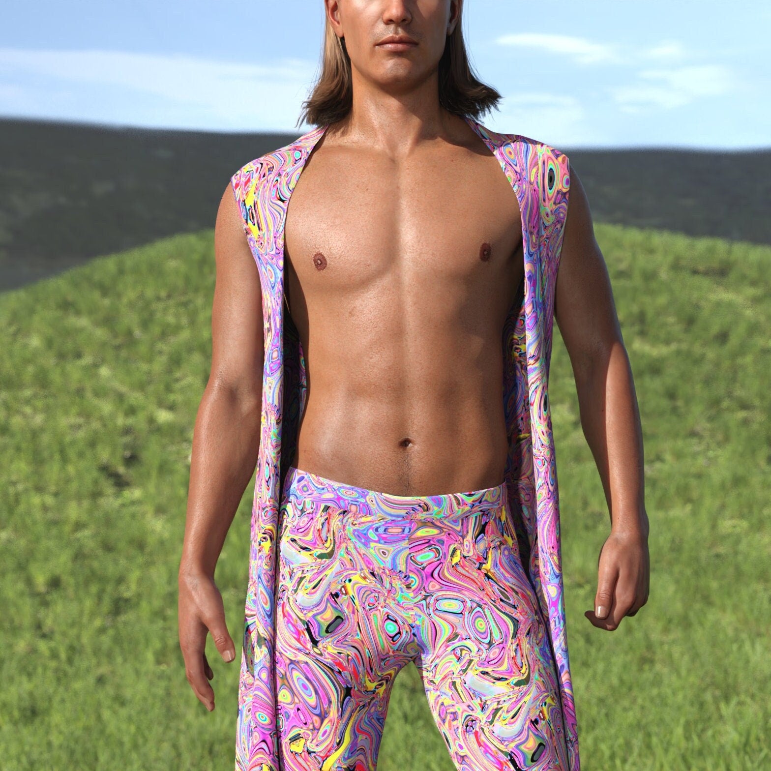 Beyond Thought Vest Bell Bottom Set 2