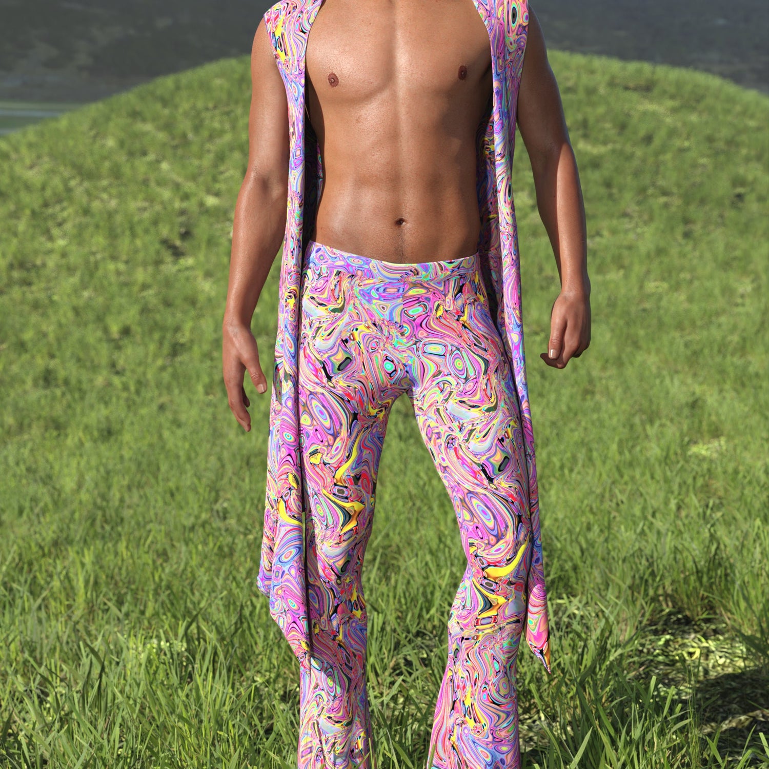 Beyond Thought Male Flared Pants 3