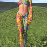Nature's Wonder Mesh Drawstring Pants