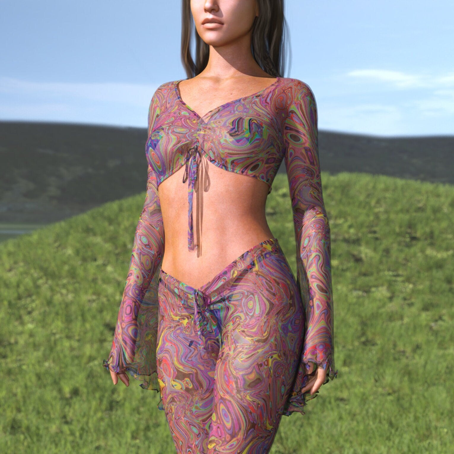 Beyond Thought Mesh Drawstring Set 2