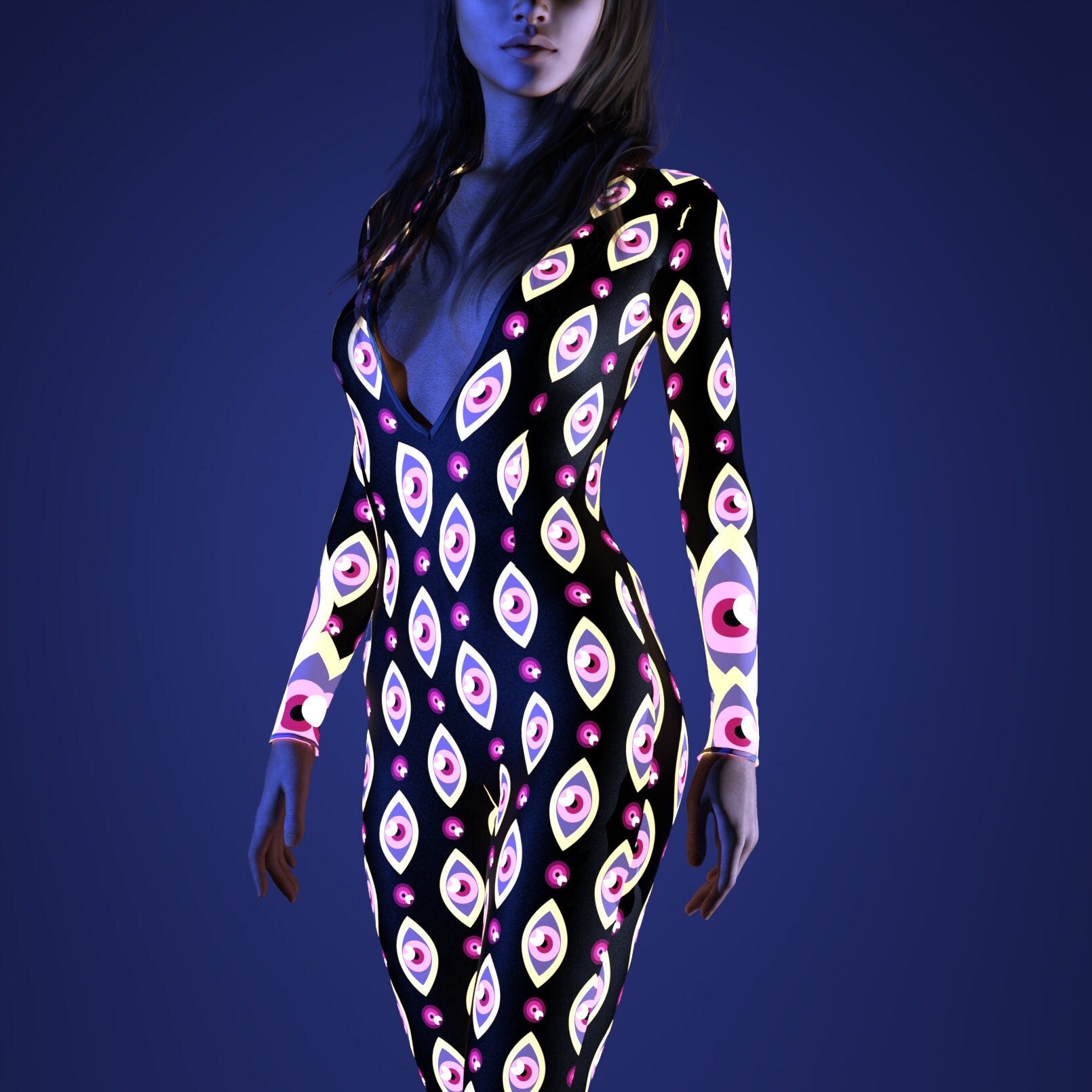 UV Eye Dee Low Cut Costume 1