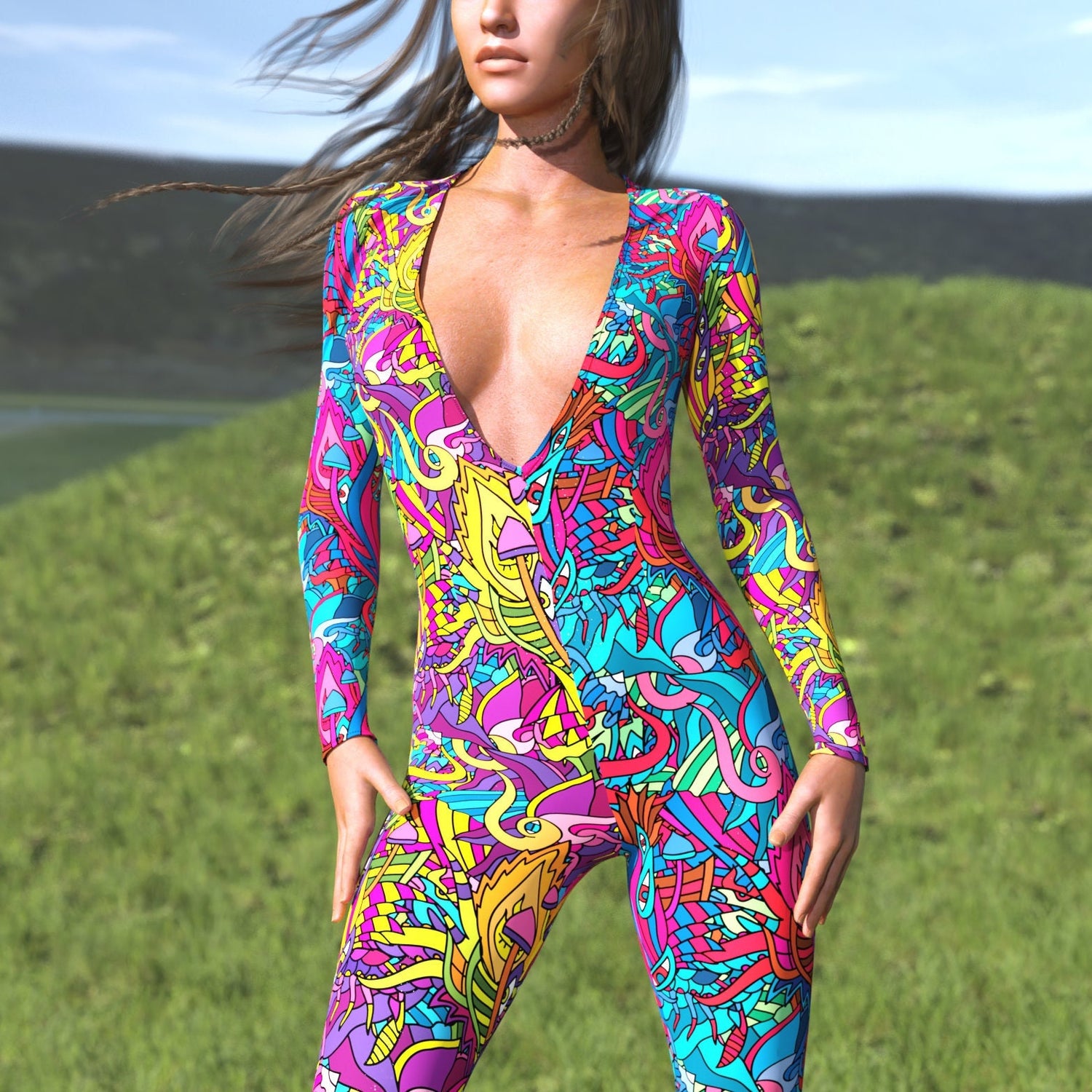 Drememi's Realm Low Cut Costume Blue