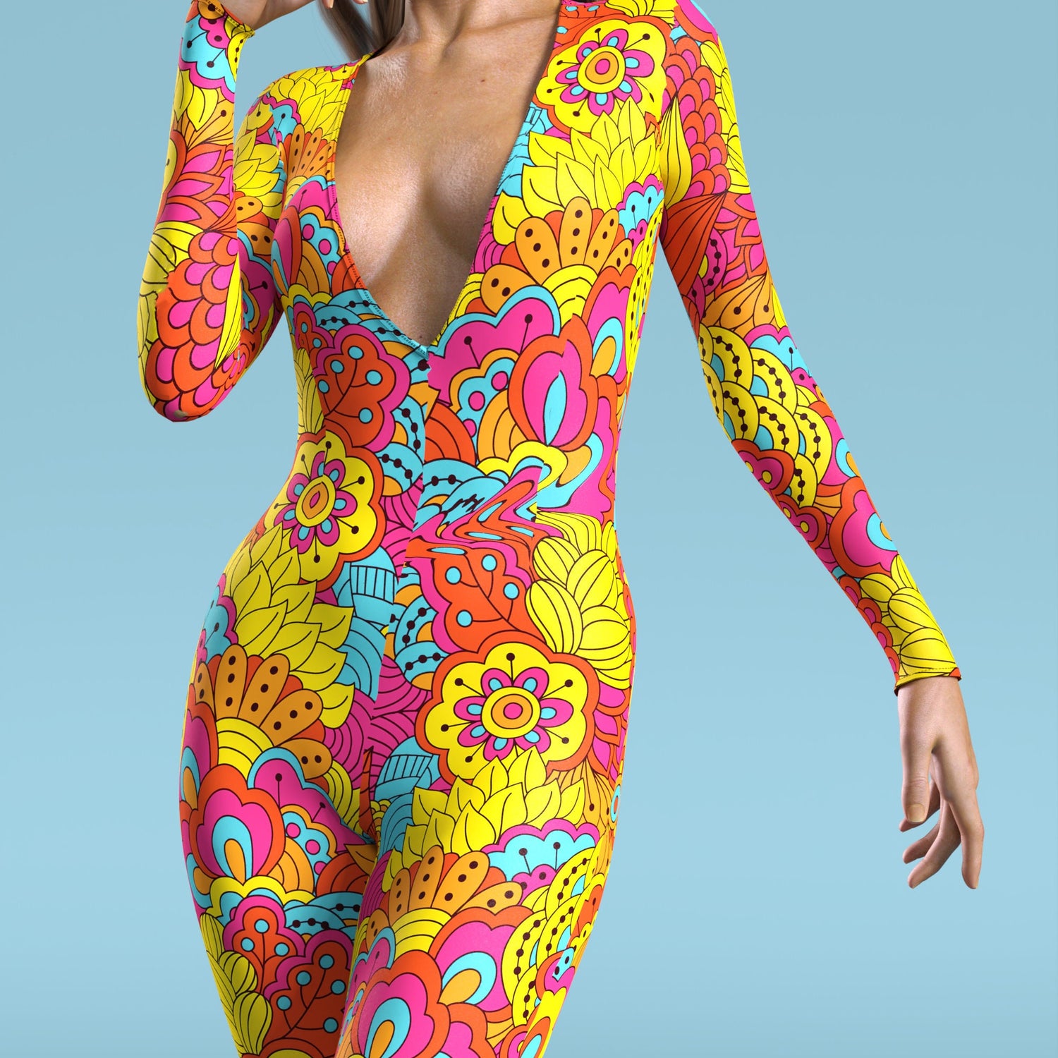 Nature's Wonder Low Cut Costume Lycra