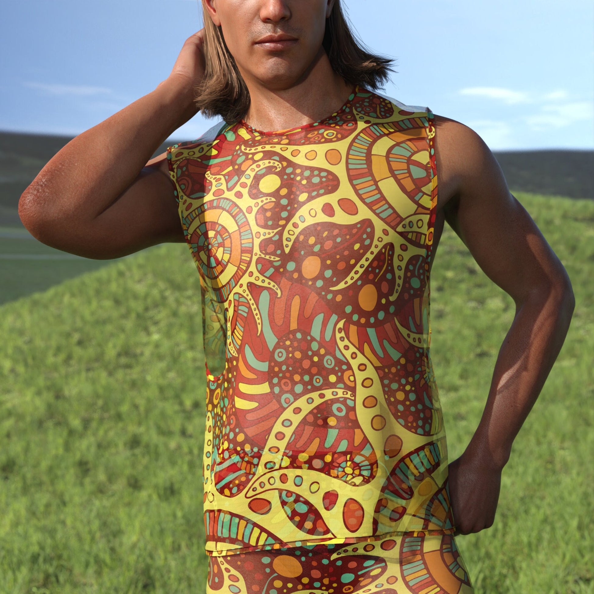 Panajay Mesh Male Muscle Top 2
