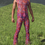 Mystic Melody Mesh Male Flared Pants