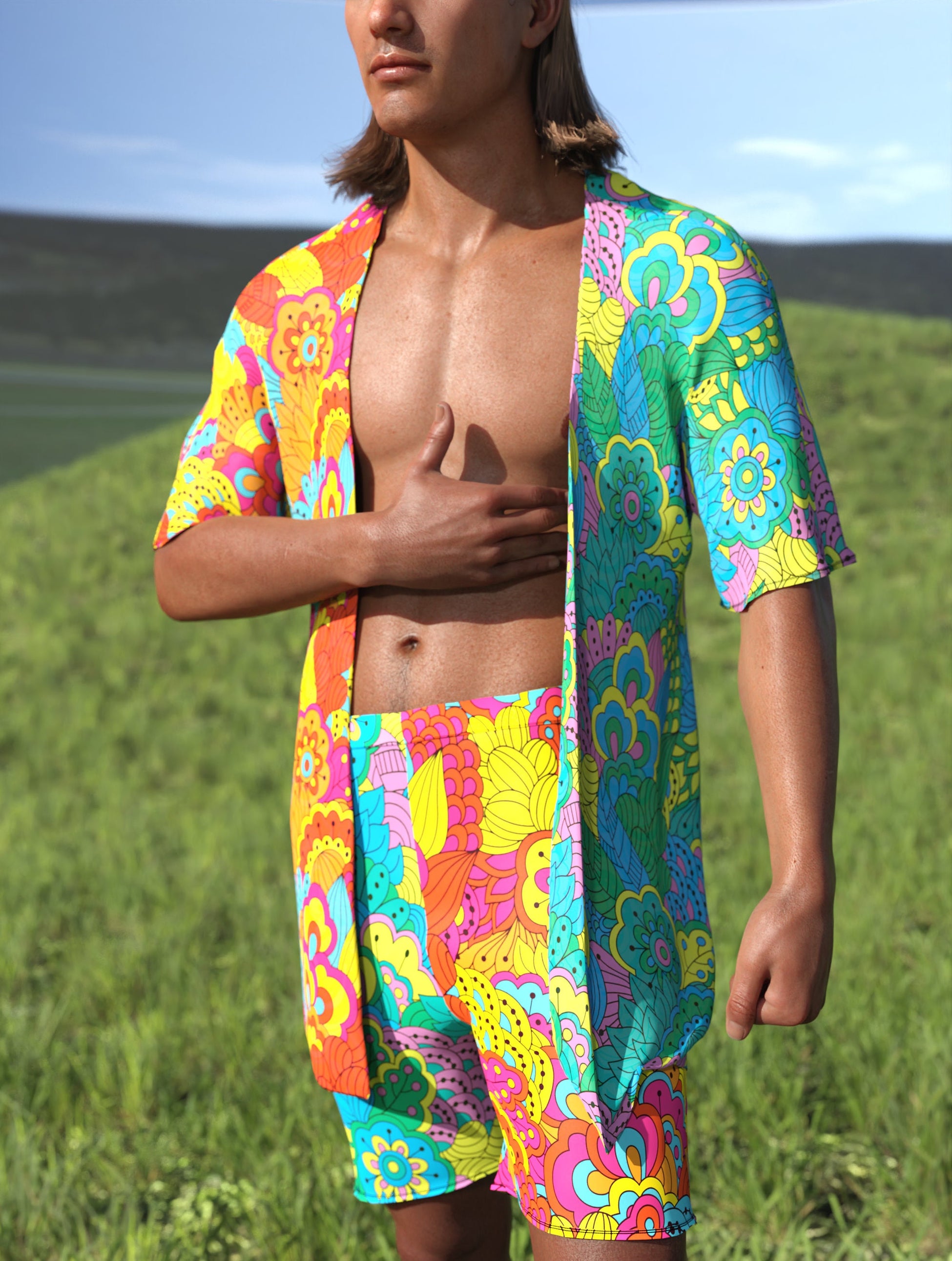 Nature's Wonder Male Half Robe 1
