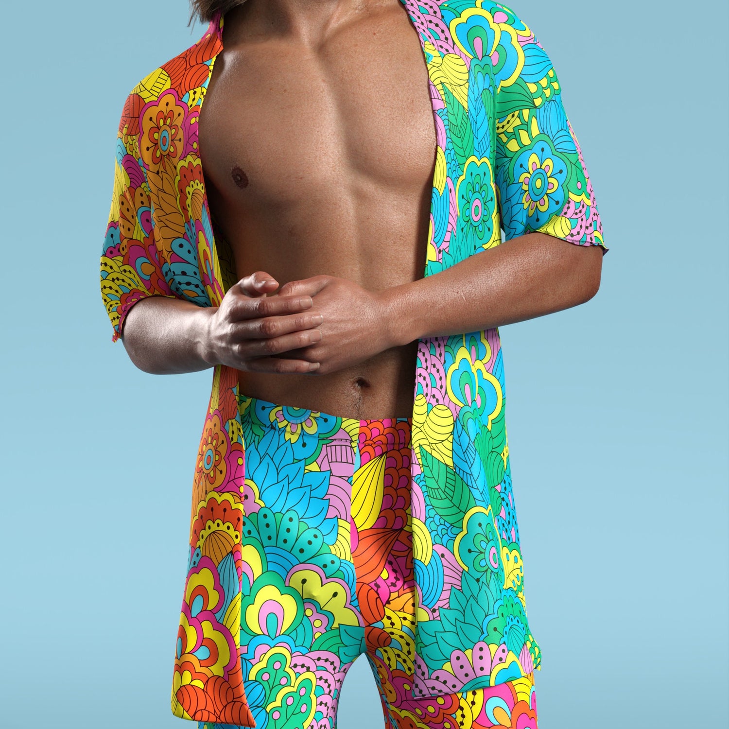 Nature's Wonder Male Half Robe Set Lycra