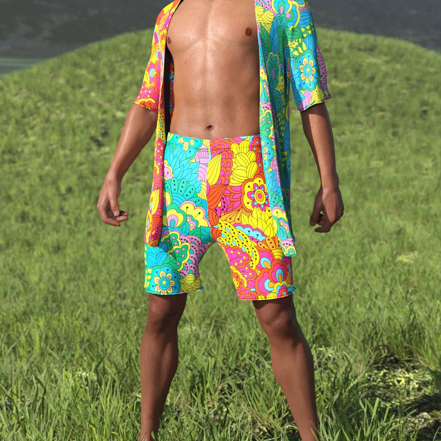 Nature's Wonder Male Half Robe Set 3