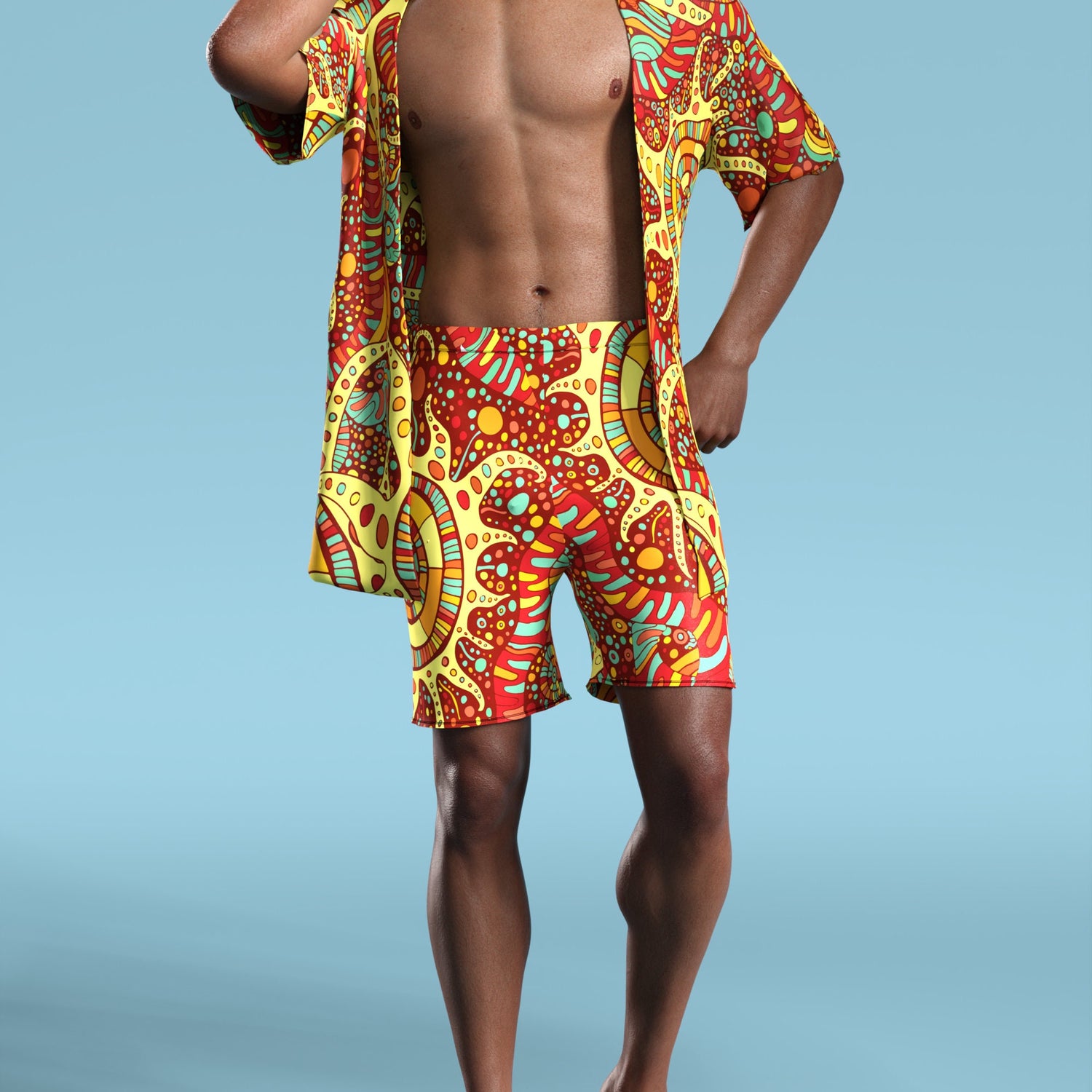 Panajay Male Rave Shorts 6