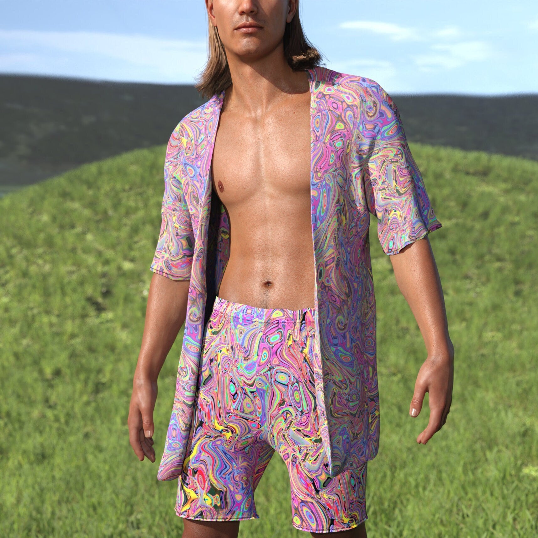 Beyond Thought Male Half Robe Set 2