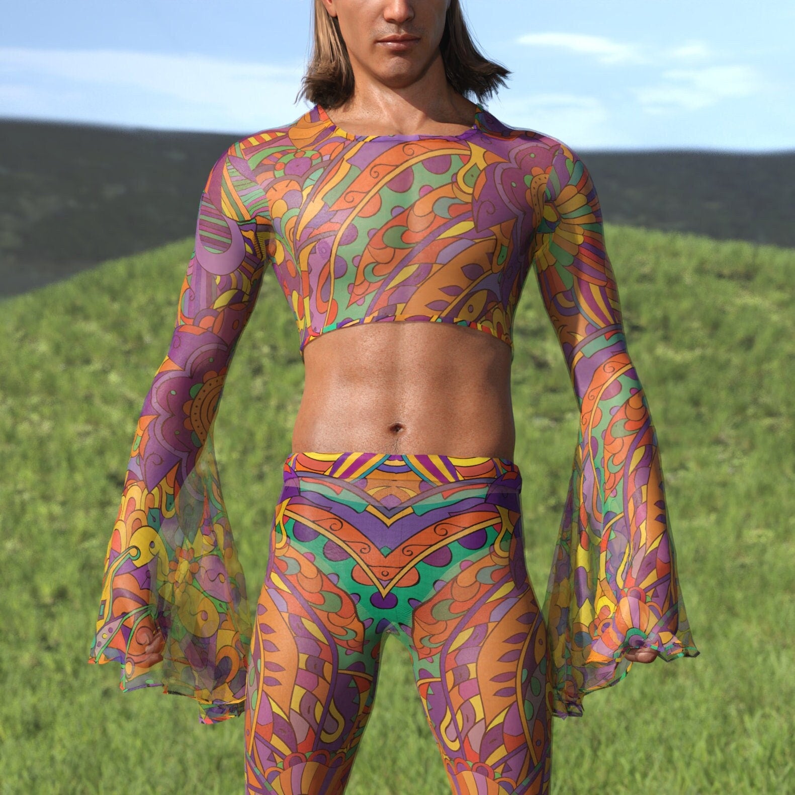 Lush Chaishukarie Mesh Male Flared Set 2