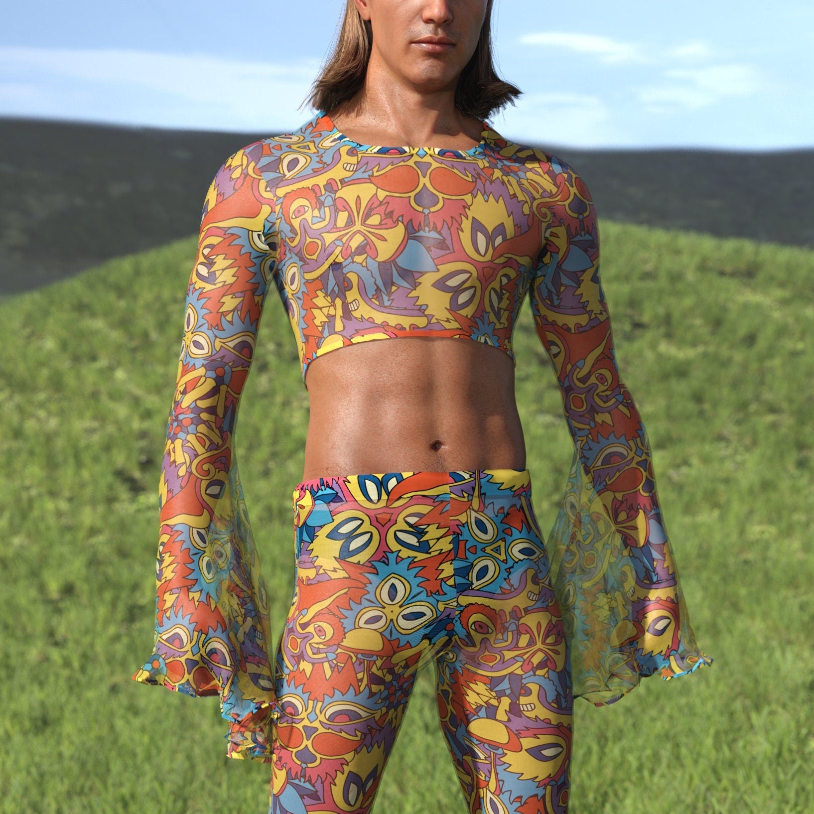 Above All Things Mesh Male Flared Set 2