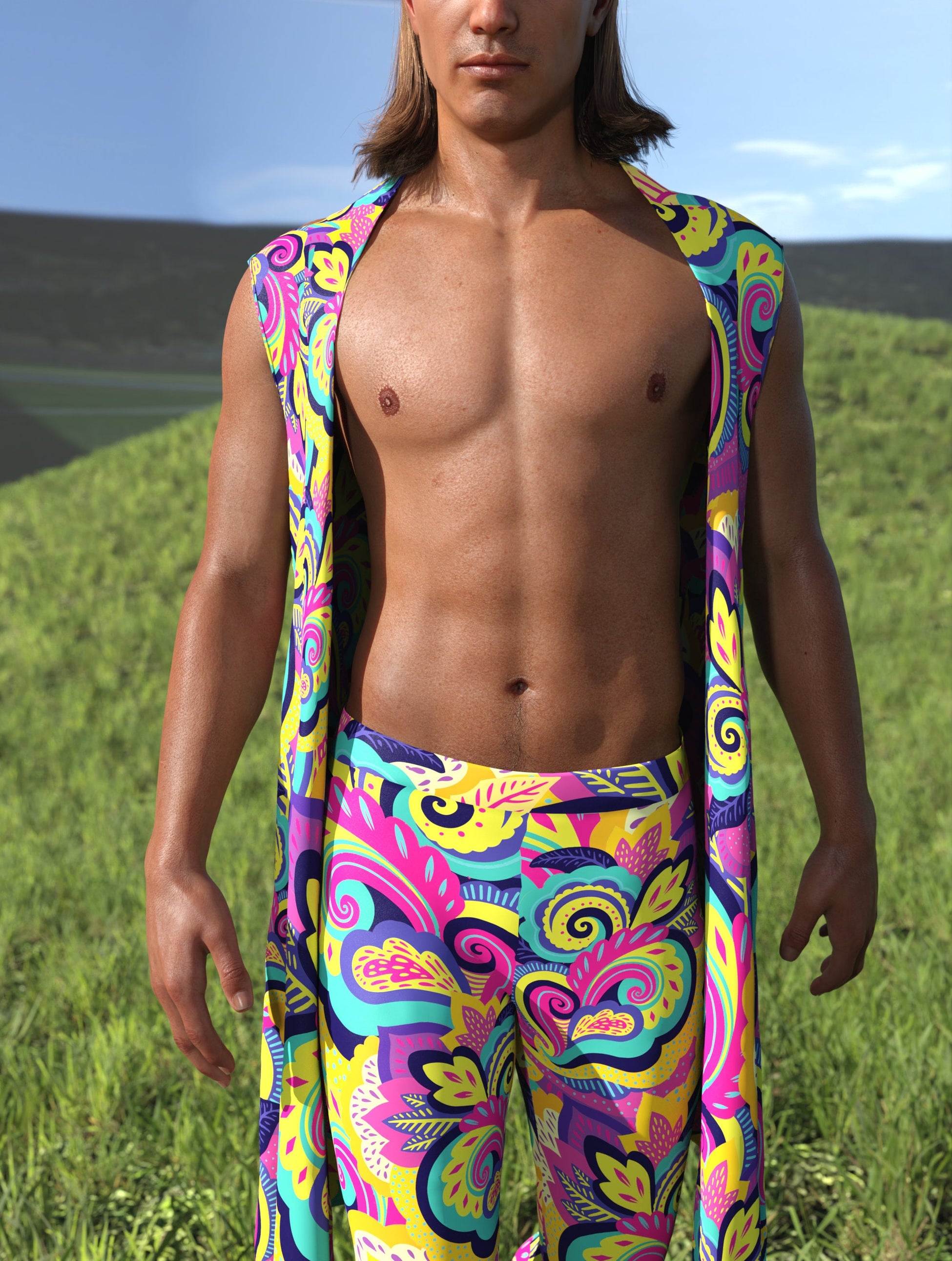 Summer Blossom Male Vest 1