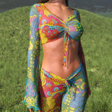 Nature's Wonder Mesh Drawstring Pants