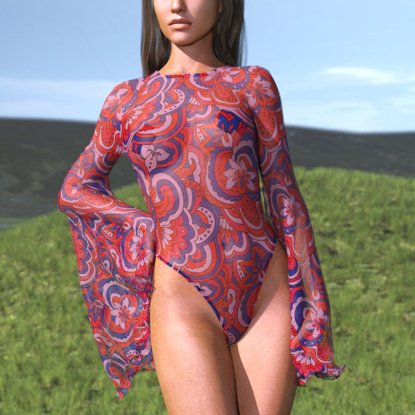 Mystic Melody Mesh Bare Back Leotard 2
