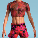 Caprice Male Mesh Crop Top