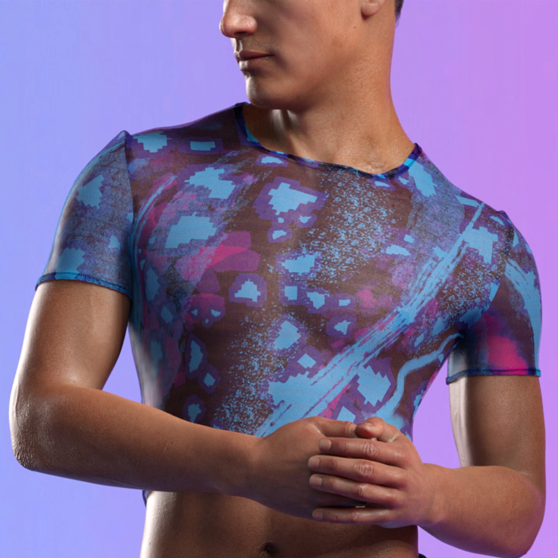 Polarize Male Mesh Crop Top 2