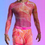 Electric Slide Pink Male Regular Pants