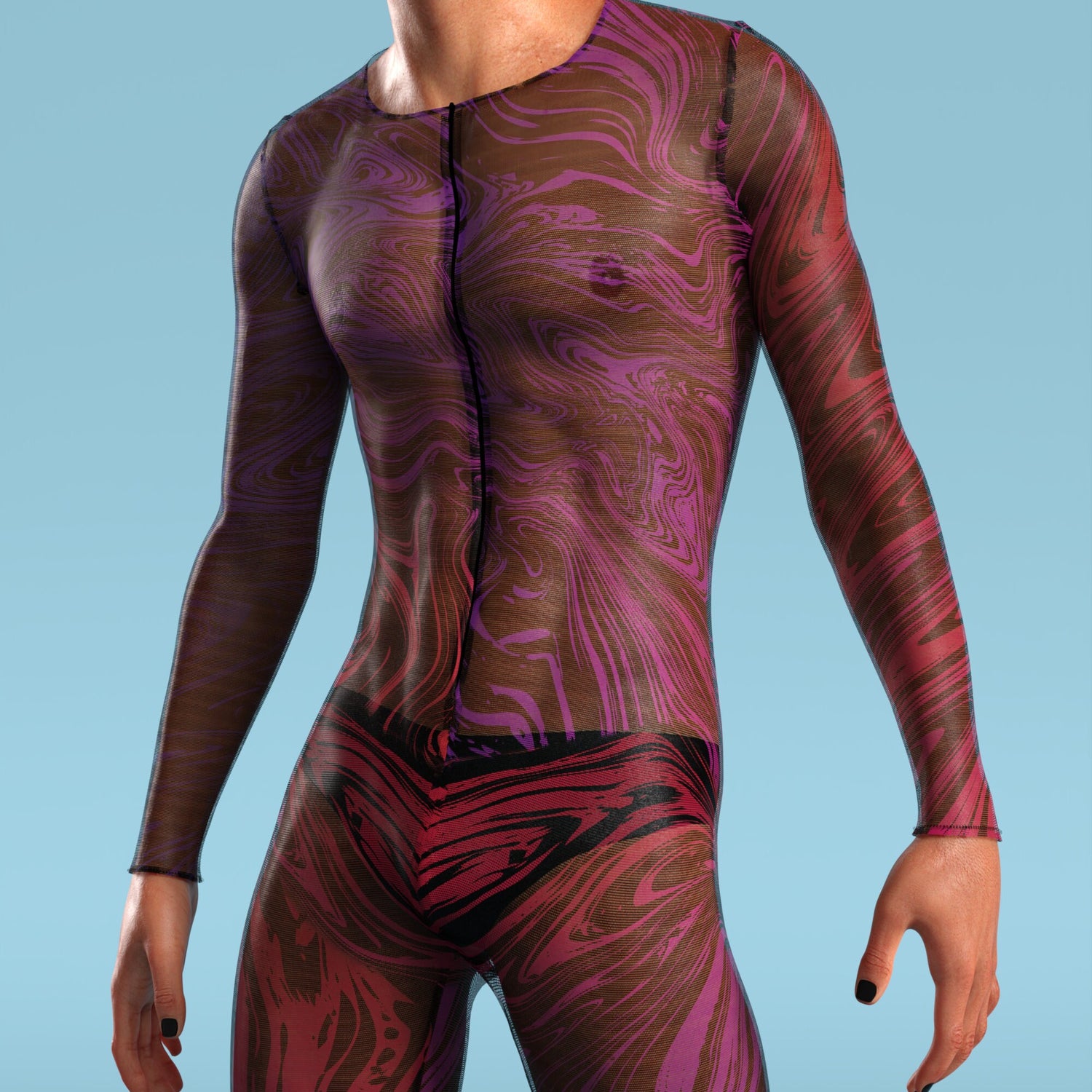Interference Mesh Male Costume 6