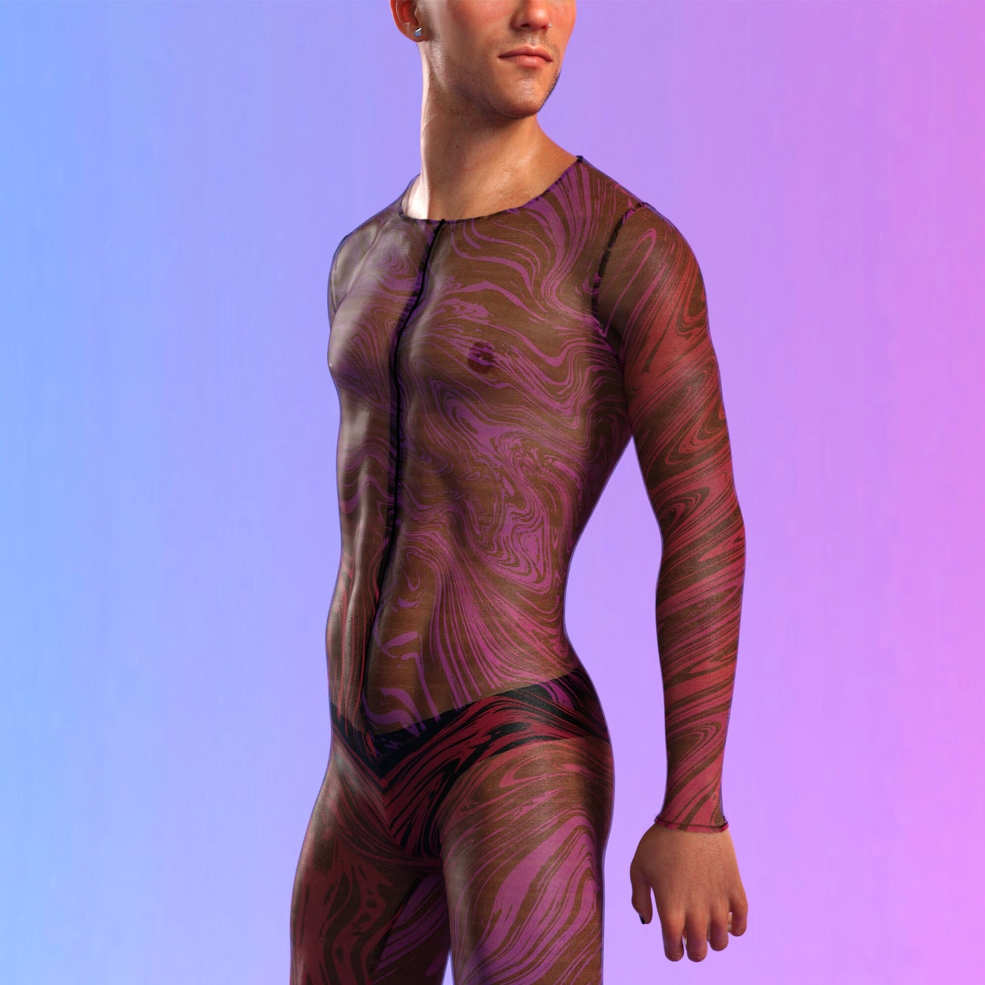 Interference Mesh Male Costume 2
