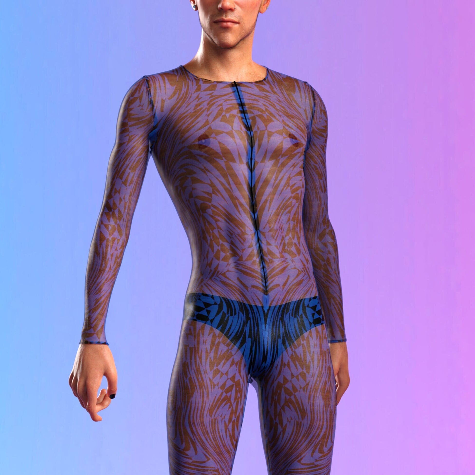 Refracted Mesh Male Costume 2