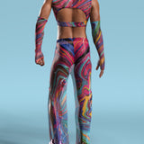Vivid Vortex Mesh Male Split Pants