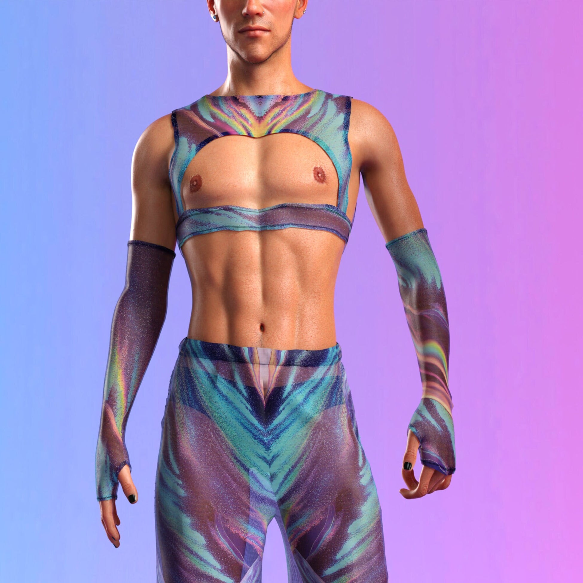 Wavelenght Mesh Male Harness Set 2