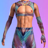 Wavelenght Mesh Male Harness Top