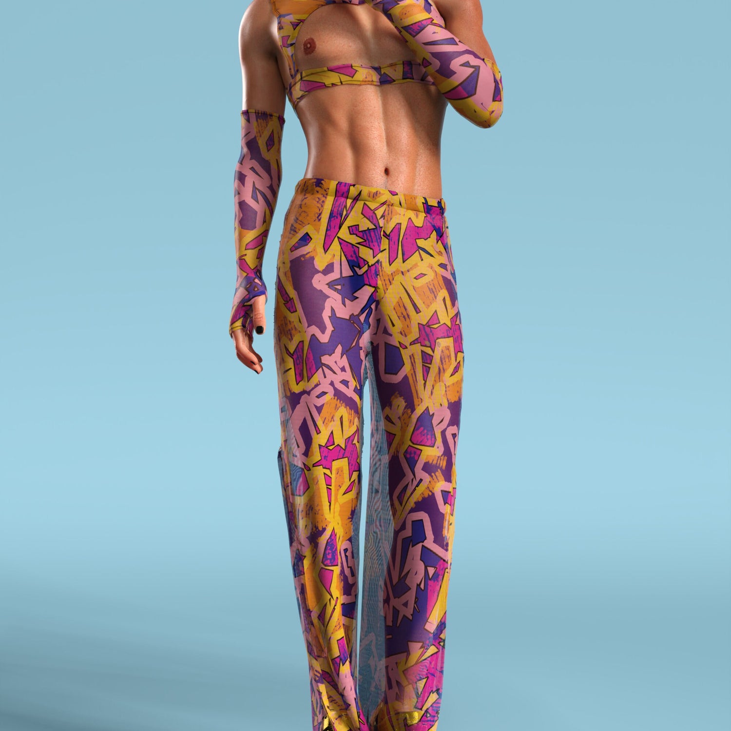 Xperiment Mesh Male Harness Set Mesh