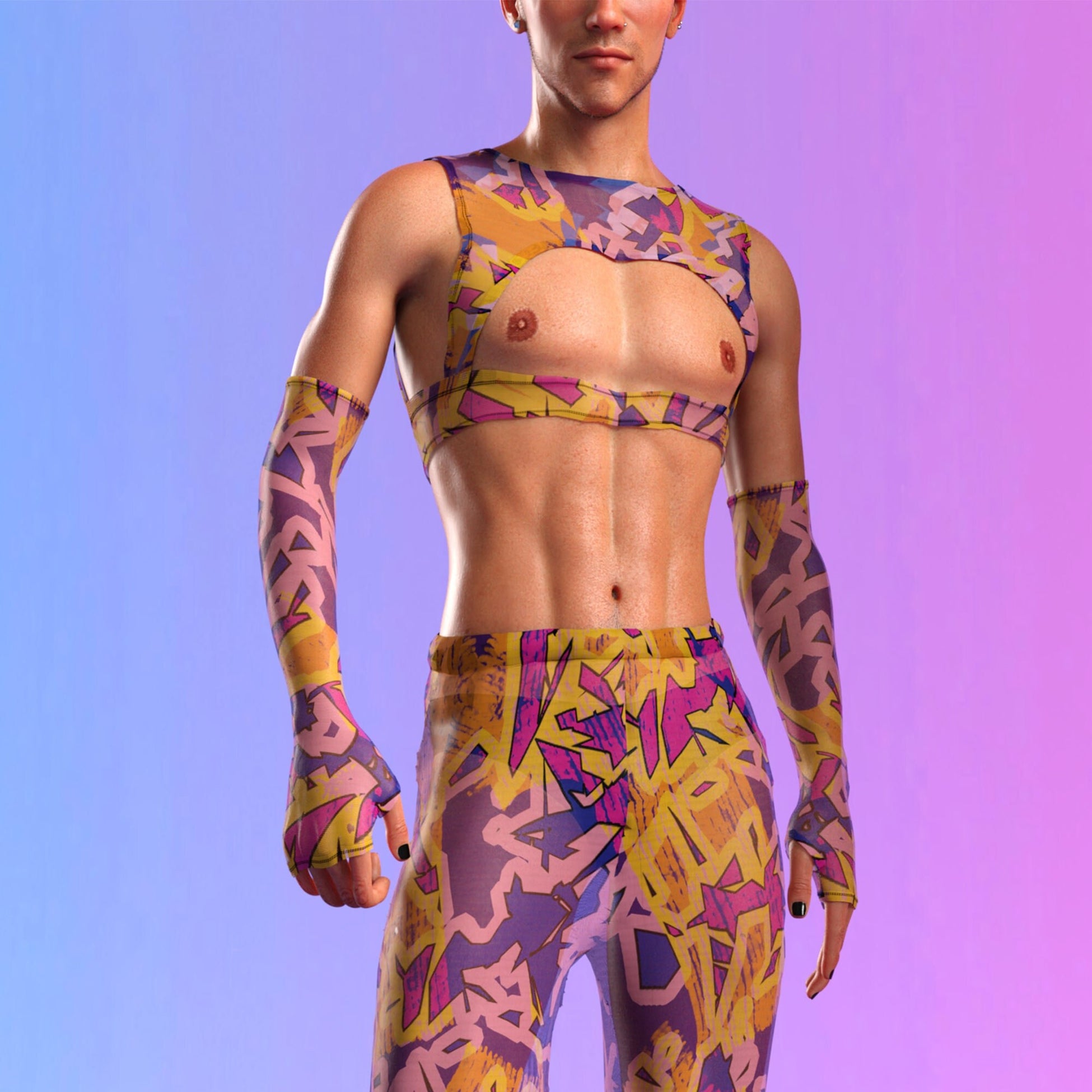Xperiment Mesh Male Harness Set 2