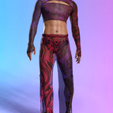 Interference Mesh Male Cutout Top