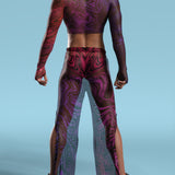 Interference Mesh Male Cutout Top