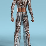 White Noise Mesh Male Split Set