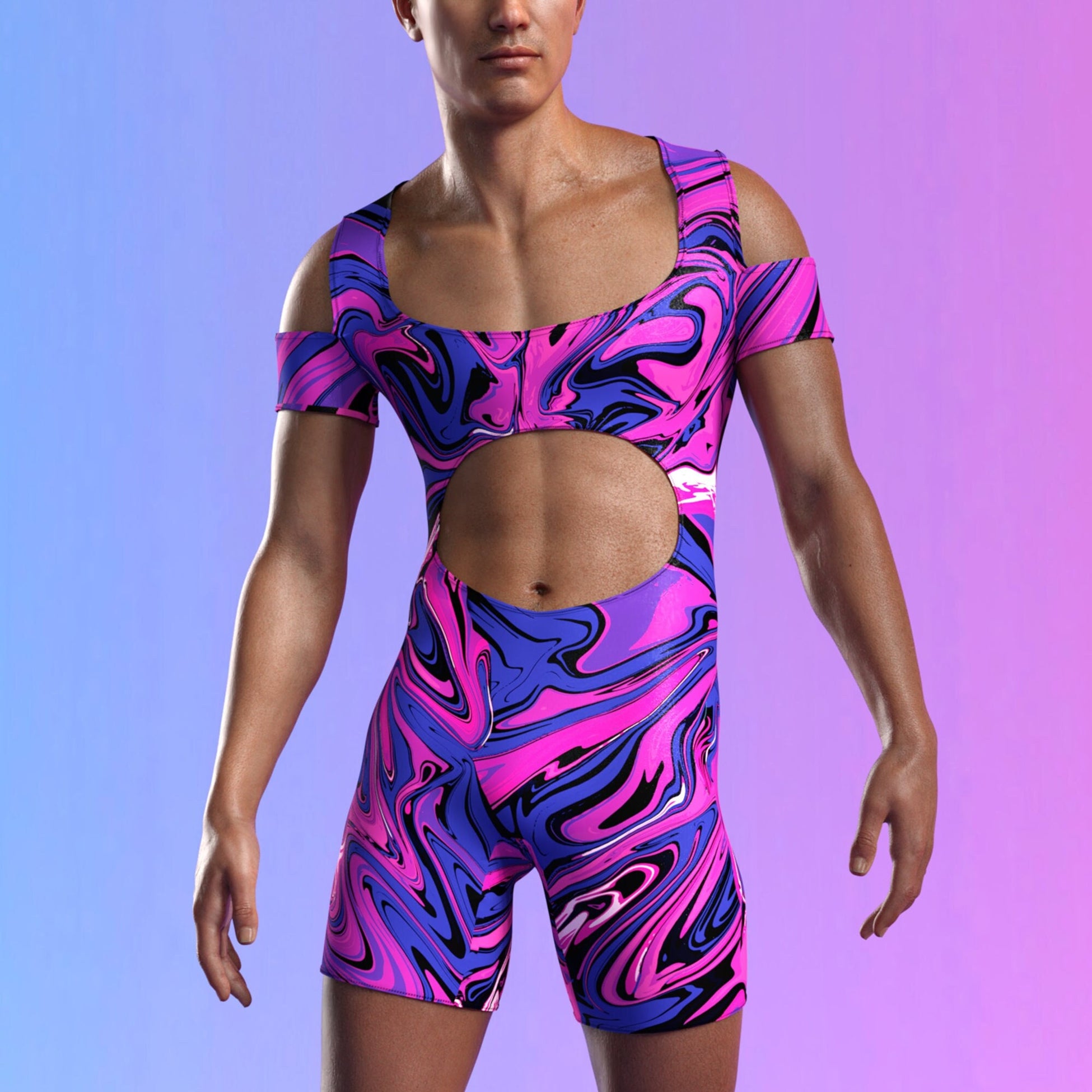 Energy Flux Male Cutout Romper 2