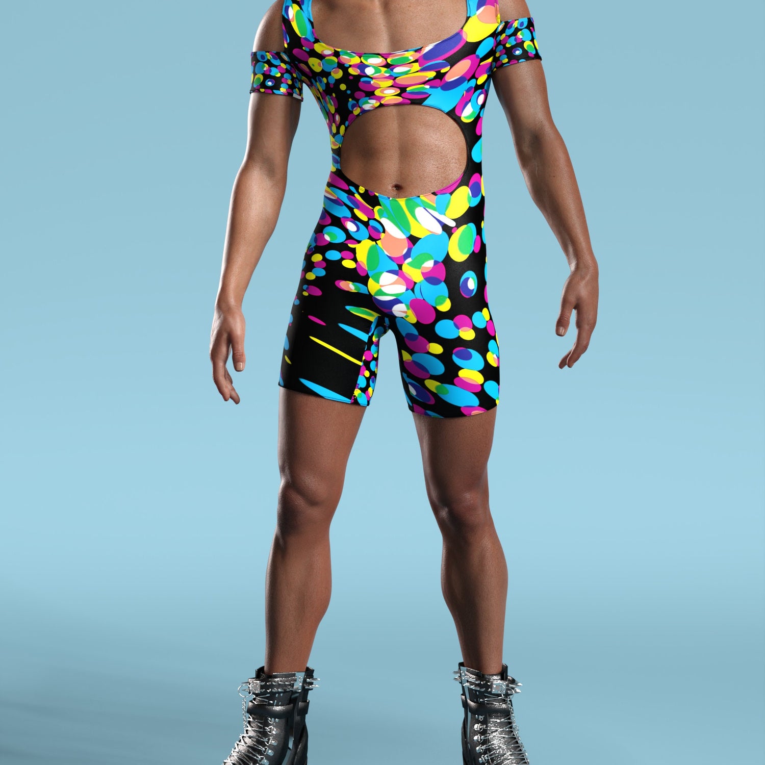 Lucid Sphere Male Cutout Romper 4