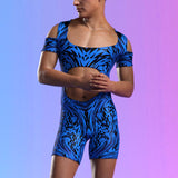 Refracted Male Cutout Romper