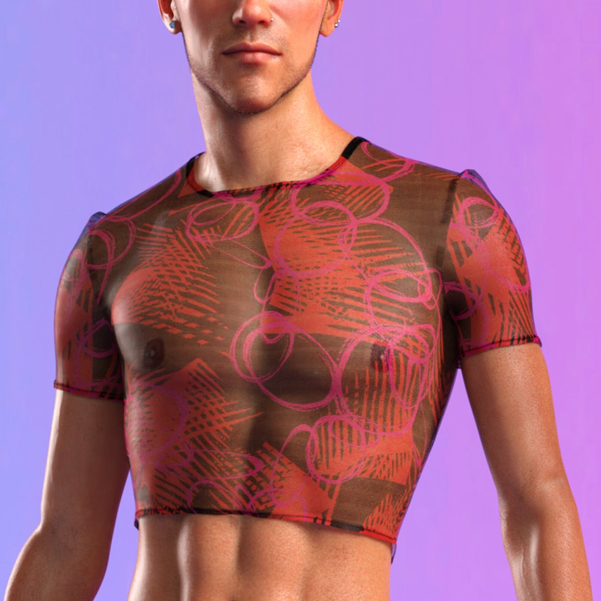 Caprice Male Mesh Crop Top 2