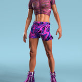 Energy Flux Male Mini Shorts
