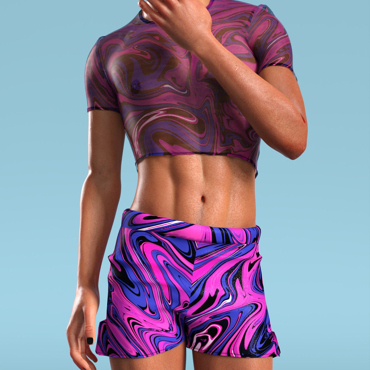 Energy Flux Male Mini Shorts 6