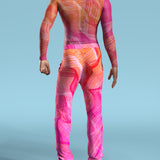 Electric Slide Pink Male Regular Pants