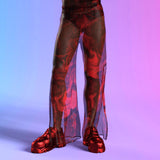Deep Signal Mesh Male Split Pants
