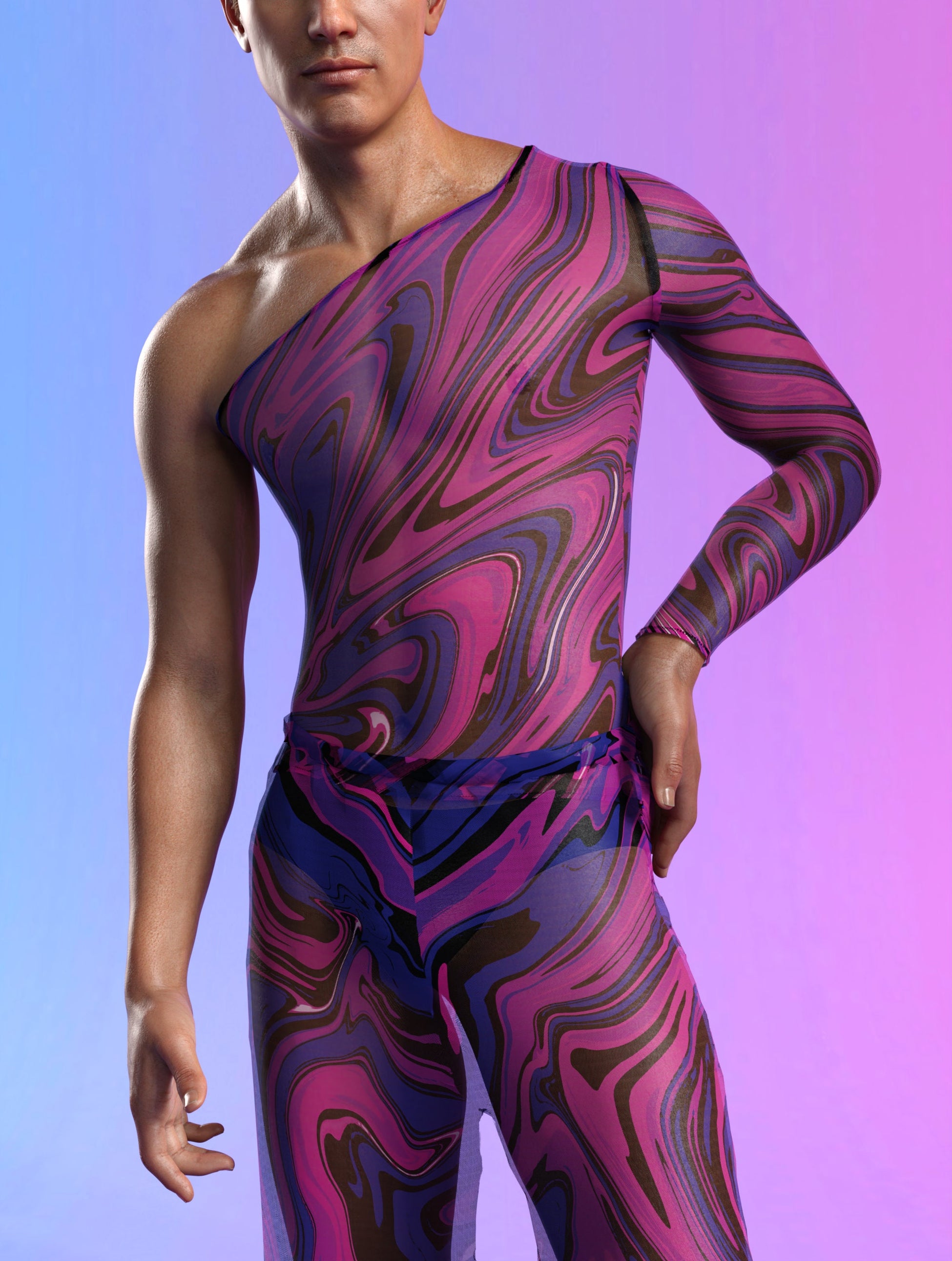 Energy Flux Mesh Male Split Pants 1