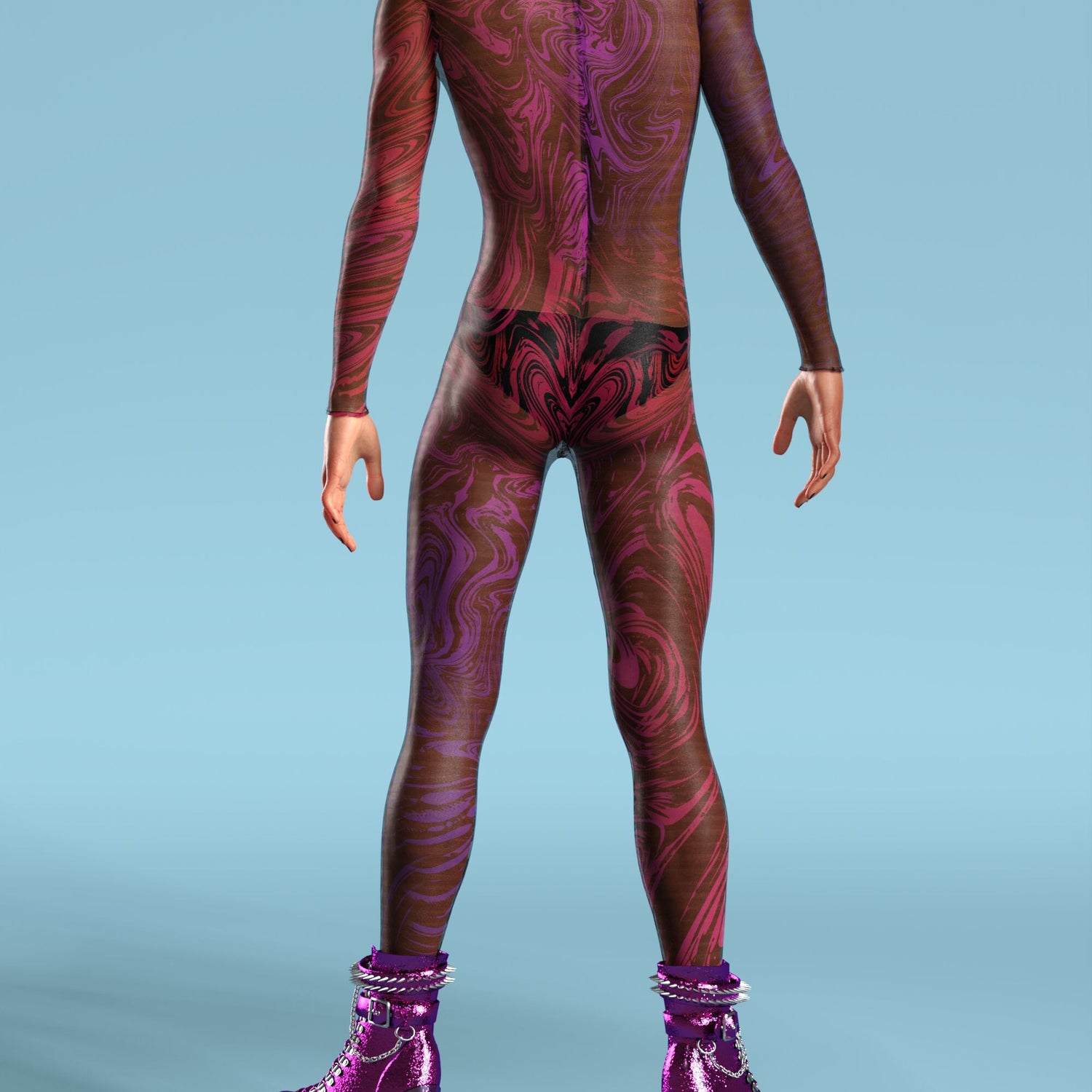 Men Interference Mesh Male Costume