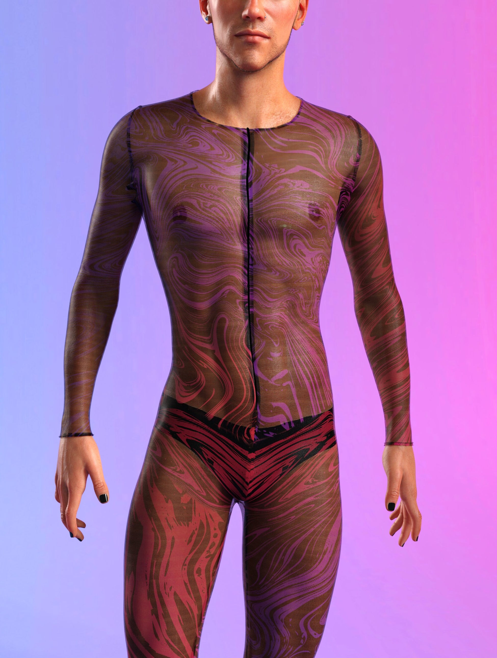 Interference Mesh Male Costume 1