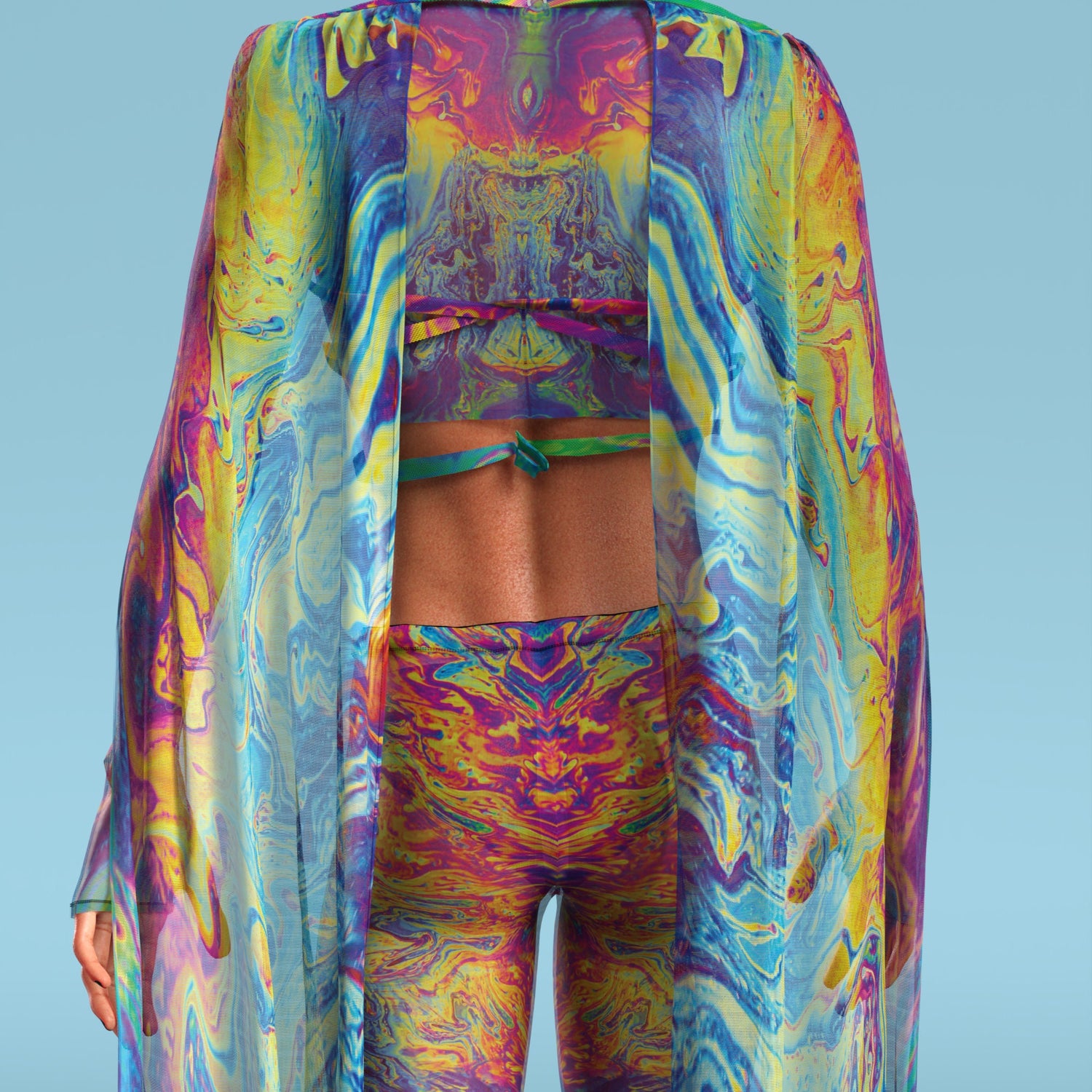 Intercepted Mesh Male Cutout Top 6