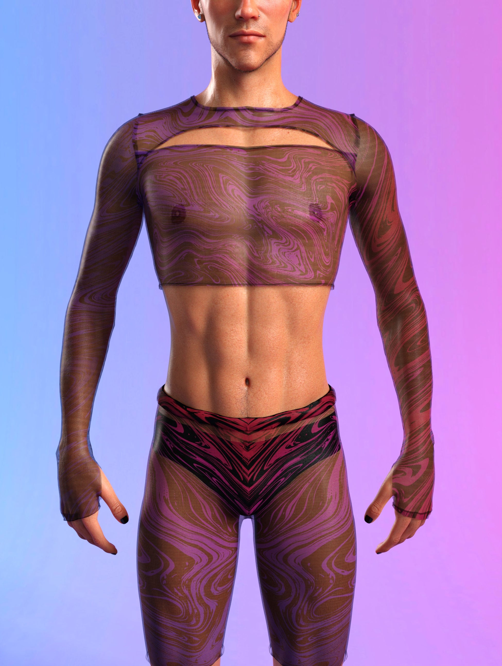 Interference Mesh Male Cutout Set 1