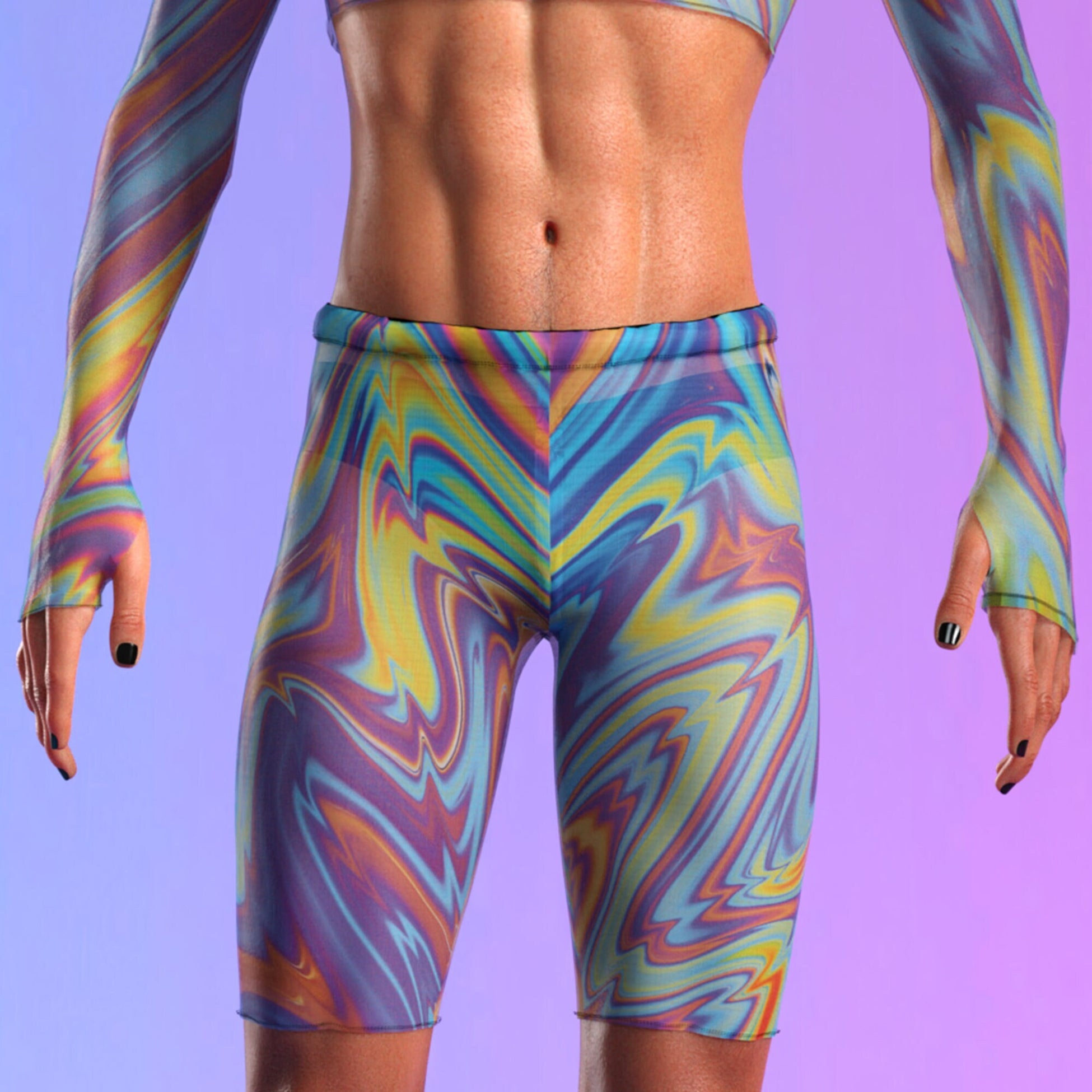 Soundscape Mesh Male Biker Shorts 2