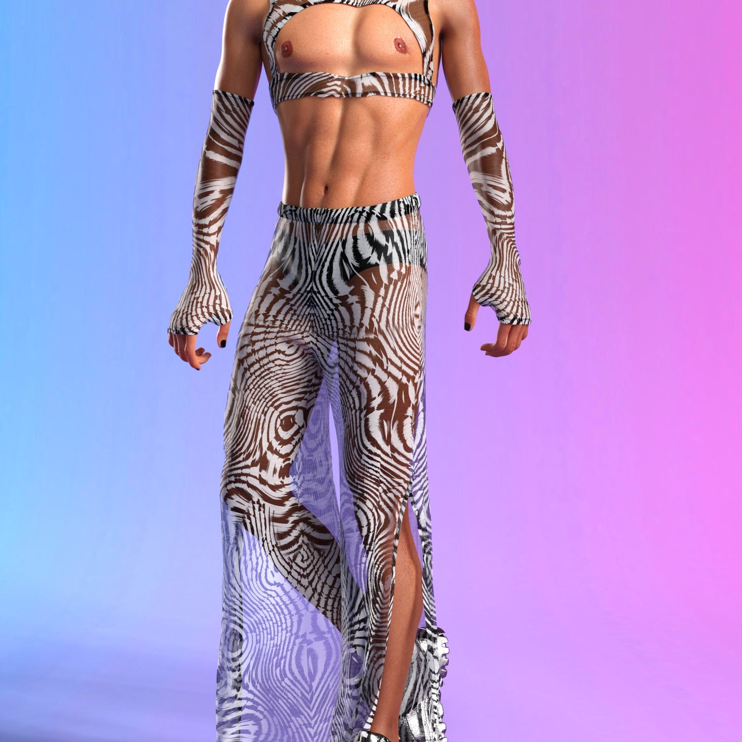 Anima Mesh Male Harness Set Club
